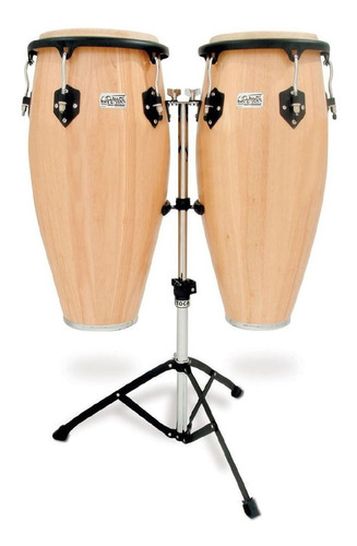 Set Congas 10 Y 11 Con Soporte Toca 2300 Natural