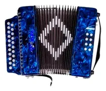 Comprar Acordeon A Botonera  21 Tonos  8 Bajos Corelli Nhc2108- Azul