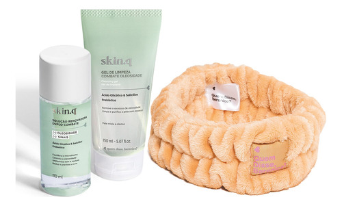 Combo Skin.q Gel De Limpeza 150ml + Solução Renovadora 110 ml