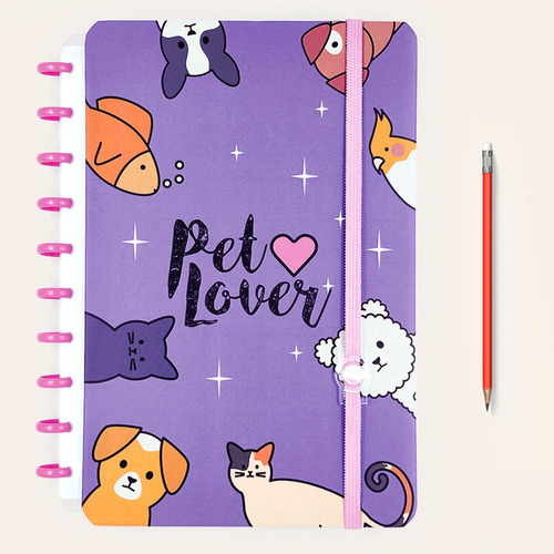 Caderno Criativo Amor De Pets Grande Universitário Discos