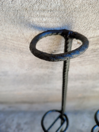 Soporte Para Caña De Pescar Hierro Pintado 57 X 4 Cm. (Usado)