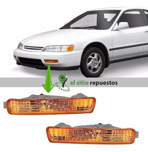 Faro Giro Paragolpe Izquierdo Ambar Accord 1994 1995