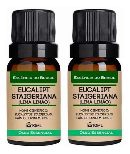 Kit 2 Óleos Essenciais - 2 Eucalipto Lima Limão 10ml