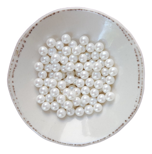 Maxi Perlas Sprinkles Comestibles Blancas 50gr Color Blanco