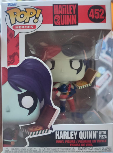 Funko Pop! Heroes Dc Harley Quinn #452: Harley Quinn W/pizza