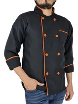Comprar Filipina Chef Hombre Negra Con Naranja En Poliéster