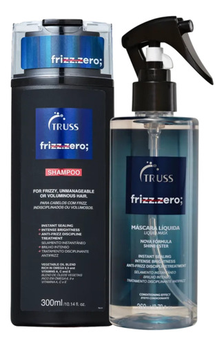 Combo Truss Frizz Zero Duo Essential Sh + Másc Líquida 260ml