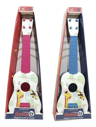 Juguete Guitarra Infantil Diseño Animales 50x17x5 +3 Años