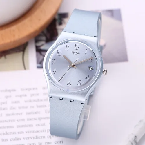 Reloj De Mujer Swatch Gl401 Azulbaya + Regalo !!!
