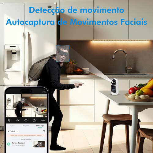 Câmera Babá Eletrônica Coibeu Com Tela Video Chamada Wifi