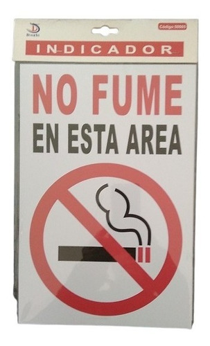 Letrero Señal De Aviso No Fume En Esta Area/ Runn