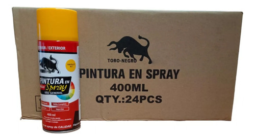 Pintura Aerosol Spray Amarillo Rey Uso General 400ml 24unid