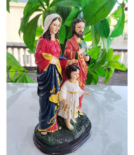Estatua Católica De Escultura De Jesús María José Para