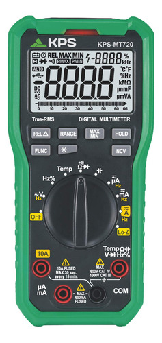 Kps -mt720 Multímetro Digital Trms De Baja Profesión