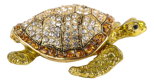 Abalorio De Metal Con Forma De Tortuga Incrustado En Forma D