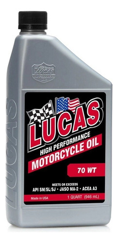 Aceite Mineral Lucas Oil 70wt Usa Premium