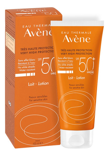 Avene Bloqueador Solar Leche Fps50+ Crema Corporal 100ml.