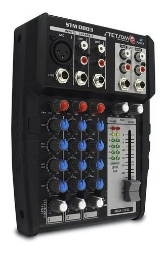Imagem 3 de 4 de Mesa De Som Automotivo 12v Stm0803 3 Canais 4 Eq. Band