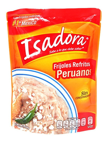 Isadora Frijol Refrito Peruano Bolsa 430 Gr