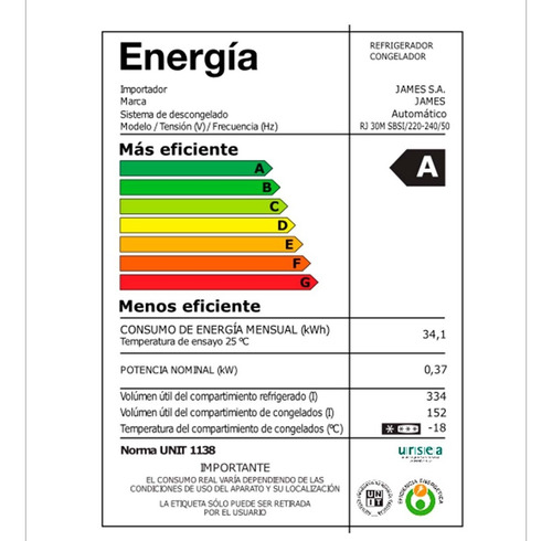 Imagen 3 de 6 de Heladera Frio Seco James Side By Side Rj30m Sb Magic Center