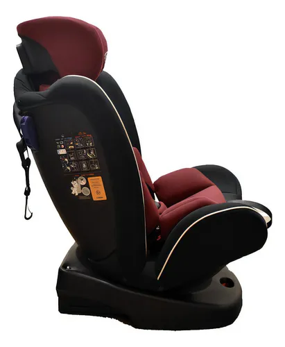 Butaca Silla Bebe para Auto Gioco Safe 4 En 1 Isofix 360° Ajustable Reclinable Niveles 1 2 y 3 Rojo