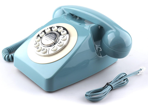 Teléfono Retro De Sixdefly, Teléfono De Teléfono Fijo Clásic