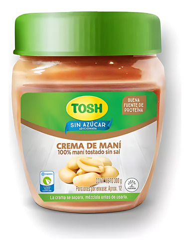 Crema Maní Tosh 300 Gr