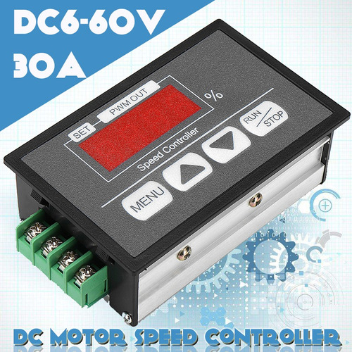 Imagem 1 de 6 de Dc 6-60v Dc Pwm Regulador De Velocidade Do Motor Controlador