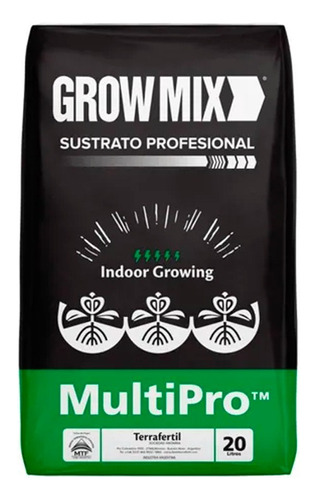 Sustrato Indoor Growmix Multipro 20 Litros Indoor