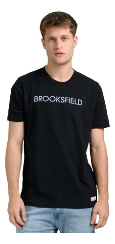 Remera Hombre Brooksfield Manga Corta Algodón Bordada 1062b1