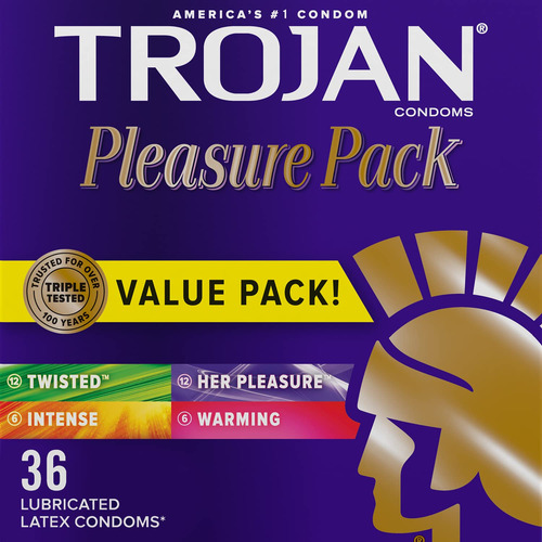 Paquete De Preservativos Lubricados Trojan , 53388, 1, 1