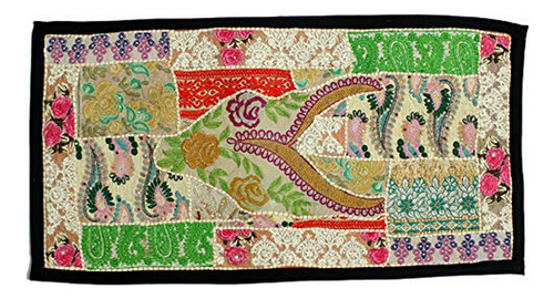 Tapestry Vintage Patchwork Bordado Hindú.