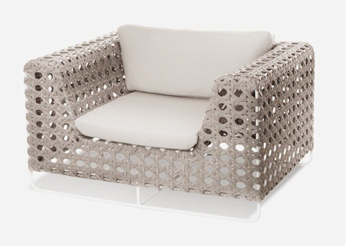 Cadeira Poltrona Redonda Essencial Em Fibra Aluminio Cor Opcional Desenho do tecido Opcional