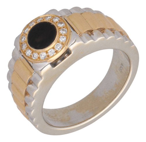 Anillo De 18k Oro Blanco, 12.8 Gramos