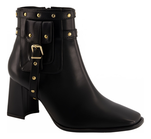 Botin Formal Z92465ve Sintetica Pasador Tachas Empresaria