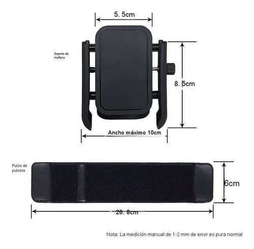 S Brazalete De Muñeca Con Soporte For Teléfono, 1 Unidades