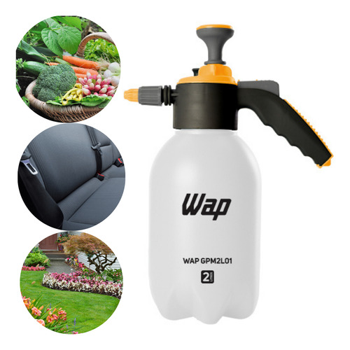 Pulverizador Multiuso 2l Ideal Para Sanitização E Jardins Branco