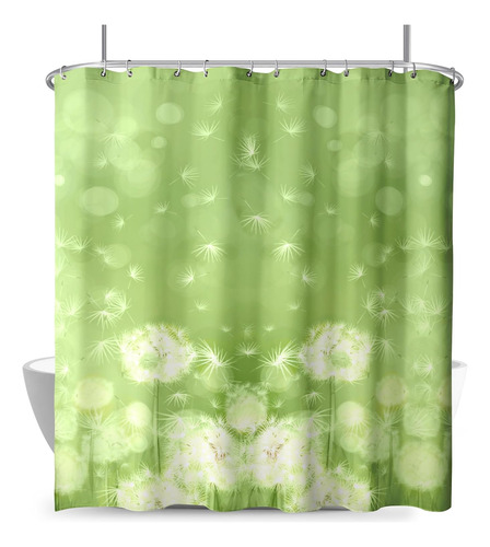 Cortina De Ducha Primavera-verano, Diseño Diente De León, 72
