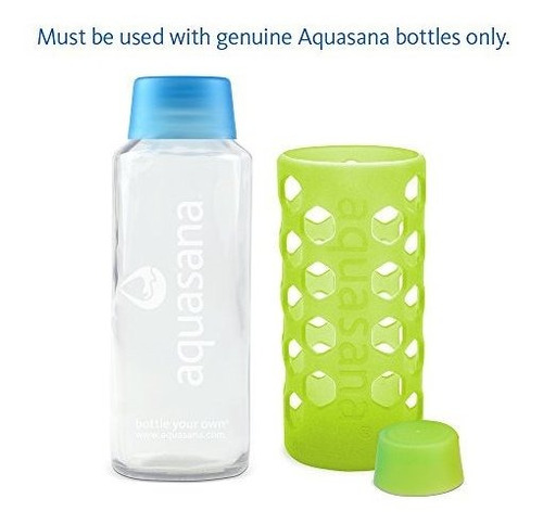 Imagen 4 de 5 de Aquasana Botellas De Agua De Vidrio Y Tapa Sin Bpa, 18 Oz, P