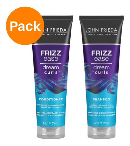 John Frieda Pack Shampoo + Acondicionador Dreams Curls