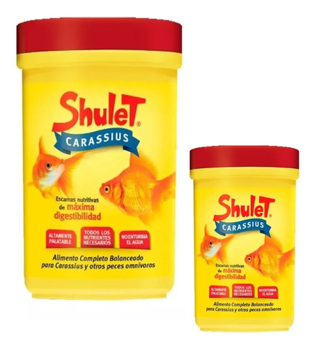 Alimento Shulet Carassius Escamas Peces Agua Fría 40 + 20 Gr