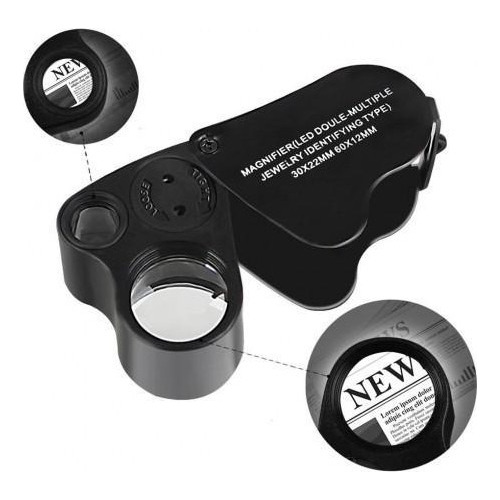 Lupa Con Luz Led 30x Y 60x Bransio