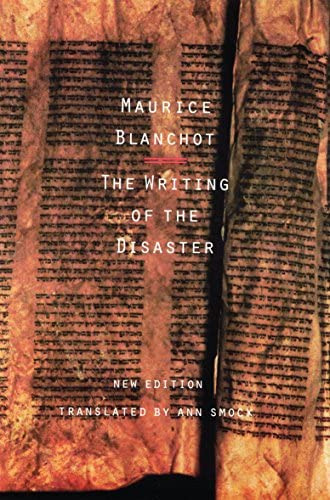 The Writing Of The Disaster, De Blanchot, Maurice. Editorial University Of Nebraska Press, Tapa Blanda En Inglés