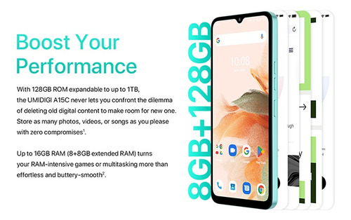 Umidigi A15c, 16 G De Ram, 128 Gb De Rom, 5000 Mah, 50 Mp, 4