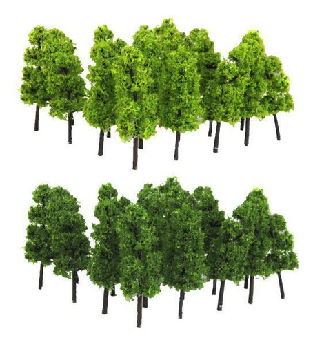 6x 20 Piezas Modelo De Paisaje Árbol Modelo De Ferrocarril