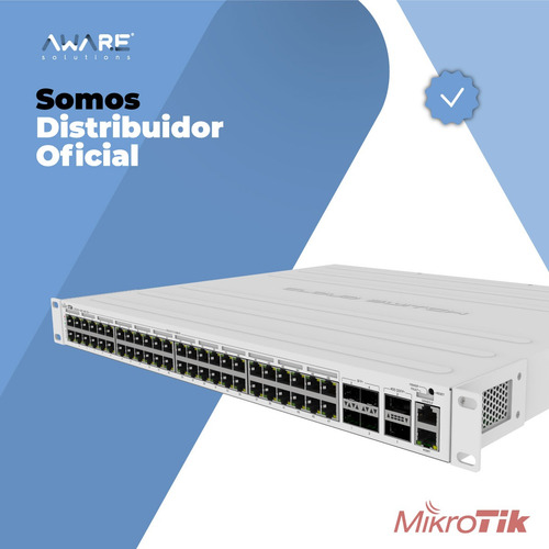 Switch/router Mikrotik 48-poe 4sfp+ Crs354-48p-4s+2q Rack R5