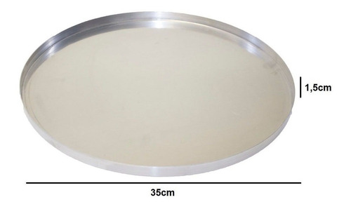 Imagem 7 de 7 de 4 Forma Para Pizza 35cm + Abafador 40cm + Pá Pronta Entrega