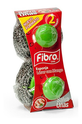 Esponja Virutilla Laser Con Mango 2 Un Fibro
