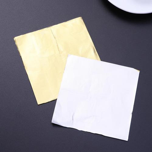 Lámina De Aluminio Para Envolver Chocolate Dorado De 10 X 10