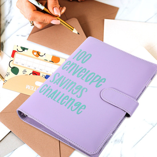 1 Juego De Hojas De Encuadernación Budget Planner Challenge
